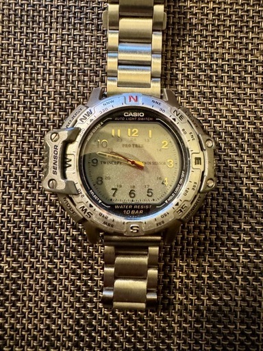 値段相談あり‼️CASIO PROTREK PRT-501J（1375）TWIN SENSOR 動作品 