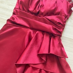 ワインレッドミニドレス美品
の画像