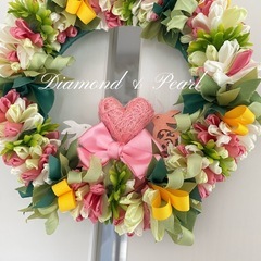 ハワイアンリボンレイ【出張レッスン】イースターのリースの画像