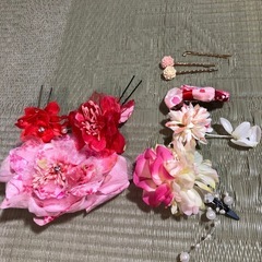 ラメ入り 桃色の浴衣 の画像