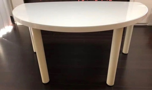 ホワイト鏡面ダイニングテーブル W75×75 楽天市場】ダイニングテーブル