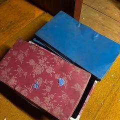 衣装箱　ブリキ？変形あり　年代物の画像