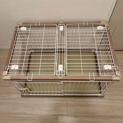 アイリスオーヤマ ペットサークル ロータイプ　屋根付きの画像