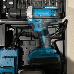 新品未使用品！電動ドライバー＆ドリル！21Vバッテリー２個付き！フルセット‼︎の画像