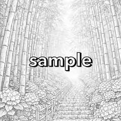 【やさしい大人の塗り絵】雨の日が好きになる塗り絵〜和傘から広がる四季の風景〜の画像