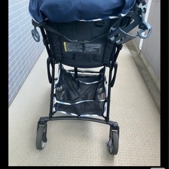 ピジョンベビーカー　　小物入れ、レインカバーつきの画像