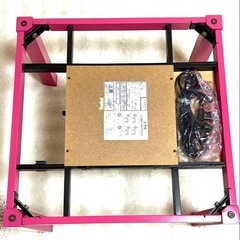☆こたつテーブル☆インテリアコタツ・正方形 65×65 ピンク 木製の画像