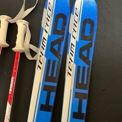 HEAD 120 スキー板、ストックセット[名古屋市野並駅で手渡しのみ]の画像