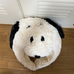 ユニバ　usj スヌーピー フリース　帽子　被り物の画像