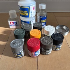 訳あり　プラモデル　塗料セットの画像