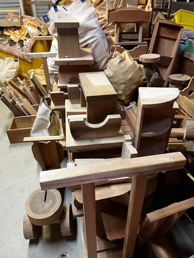 大工さん手作り木工品多数