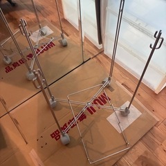 無印良品   ステンレスワイヤーたためるゴミ箱ホルダー　2個セットの画像