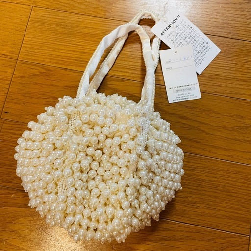 カシェリエ Cachellie ビーズバック　ビーズパールパーティーバッグ