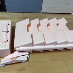 大容量ブックシェルフ マガジンラック 中学受験 中受 本棚 キャスター付きの画像