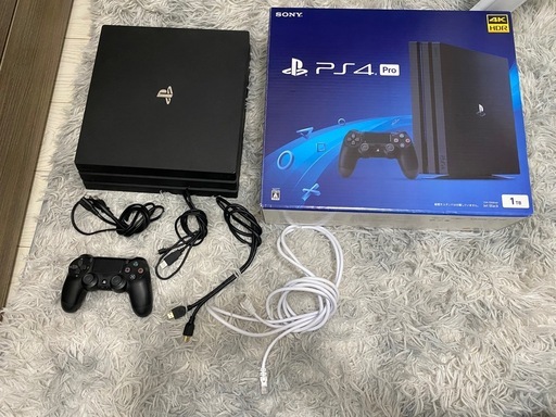 【PS4 Pro 1TB 箱あり 美品 動作確認済み】すぐ遊べます