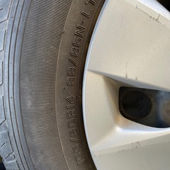 【取引中】ダンロップタイヤ4本　トヨタ純正　ホイール付 14インチの画像