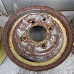 旧ホンダ車の鉄チンホイール PCD110 10インチ　N360・ライフ360・Z360等の画像