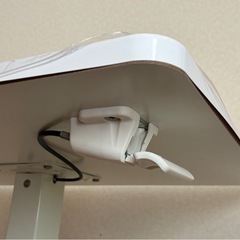 昇降デスク スタンディング★キャスター付き 白の画像