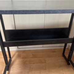 SYALEN 折りたたみデスク　ブラックストーン/黒の画像