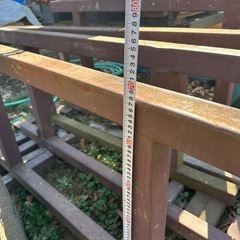 自作 鉄骨ゲート 作業台の画像