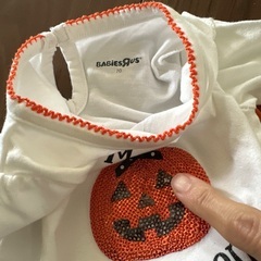 交渉中　70サイズ　ハロウィンロンパース、60サイズベビー服の画像