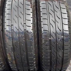 【中古】155/65R14 ネクストリーBRIDGESTONEサマータイヤ夏タイヤ軽四軽トラホイール付きの画像