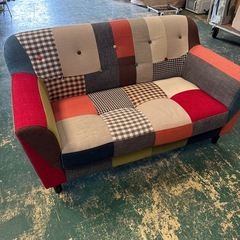 週末限定価格！パッチワークソファー！の画像