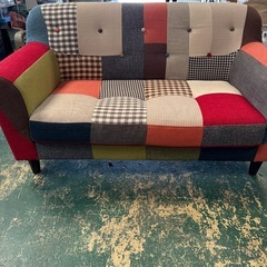 週末限定価格！パッチワークソファー！の画像