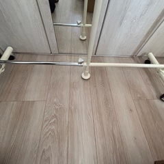 伸縮式ハンガーラック  キャスター付きの画像