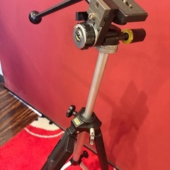 Velbon ビデオ三脚 最大153cm ハンドル雲台 スムーズ動作 固定撮影 VHSダビング 配信  カメラ　ベルボンの画像