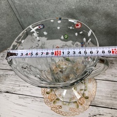 ガラス製　ピッチャー　花瓶　アンティーク　ヴィンテージの画像