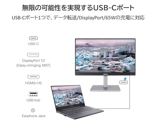 【美品】typeC対応！23.8インチモニター