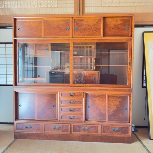 欅水屋箪笥 茶箪笥昭和レトロアンティーク (アズマくん) 日和田の収納 