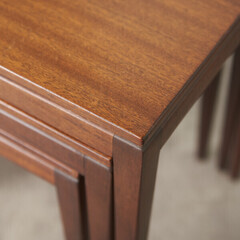 【発送の場合は即購入不可】 イギリス Younger ヴィンテージ ネストテーブル 北欧 スタイル 木製 サイドテーブル ナイトテーブル ローテーブル 英国 ヤンガー 92136の画像