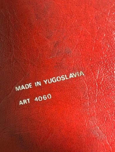 【70s】adidas ユーゴ製 ヴィンテージ ボストンバッグ ART4060 赤 希少