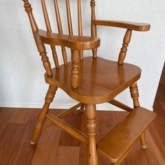 秋田木工 Rorin 木製ヴィンテージベビー チェア の画像