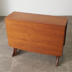 【発送の場合は即購入不可】 G-PLAN Fresco ダイニングテーブル 木製 チーク 英国 ヴィンテージ バタフライテーブル ゲートレッグテーブル ドロップリーフ 92206の画像