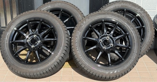 スタッドレス付きホイール （G-SPEED 16in 6J+45 PCD100 ダンロップウインターマックス03 185/55R16）