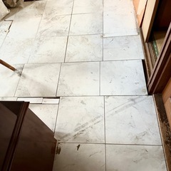 1枚 天然大理石 白 石、床材、住宅の画像
