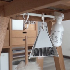 ホワイト白 短い突っ張り棒2本セットの画像