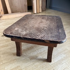 木製小さいテーブル☆3個セット☆レトロミニテーブル☆折りたたみ式☆DIY☆ジャンクの画像