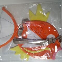 ポケモン公式グッズ　コイキングバッグ（380x330）未使用、ダイカットキラキラミラー他の画像