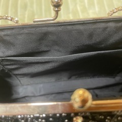 ビーズ刺繍パーティバッグ　がま口　結婚式の画像