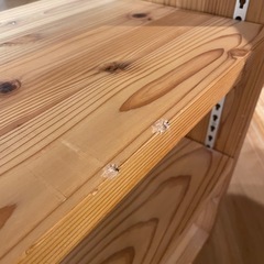 ウッドラック 可動式 木製棚 中古　天然木の画像