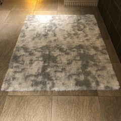 ラグ カーペット シャギーラグ 長方形 160×200cm 洗えるラグ ラグマット 滑り止め 防音絨毯 ふわっと手触り オールシーズン リビング用 じゅうたん 柔らかい (水色　160×200cm)の画像