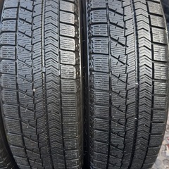 【中古】155/65R14 VRX BRIDGESTONE スタッドレス冬タイヤ14インチワンシーズン履き潰し軽四軽トラの画像