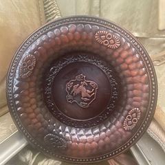 純銅　銅製　ガラスコップ&ソーサーの画像