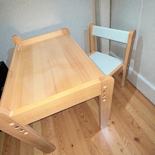 【美品・メンテ済】大和屋 ノスタ リトルデスク＆チェア セット ナチュラル