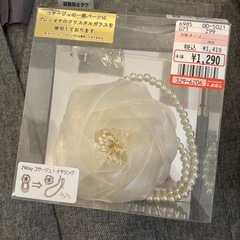 ジャケット　コサージュ　イヤリング　入学式　入園式の画像