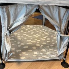 【日本育児】洗えてたためるポータブルベビーサークル☆の画像